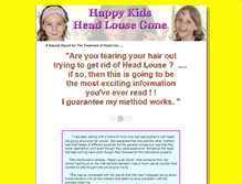Tablet Screenshot of headlicebegone.com